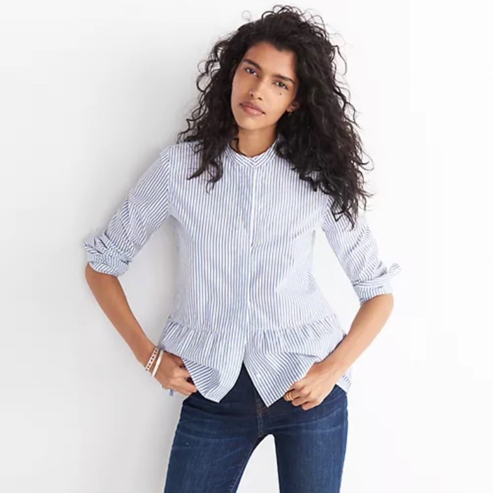 Madewell peplum top